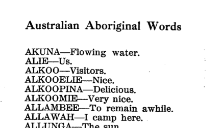 klippe initial Kælder What flows from ngaka-rna : how naming books spread a Dieri word –  Endangered Languages and Cultures