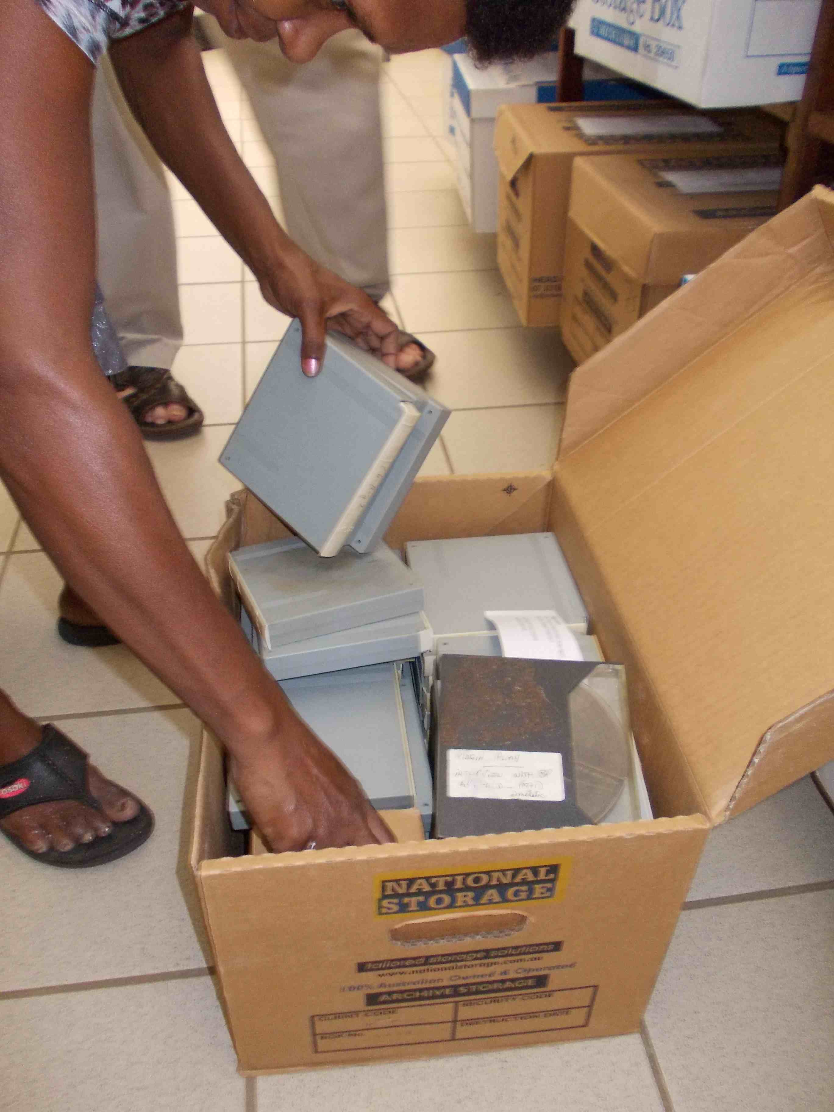 Tapes at the Divine Word University in Madang, PNG