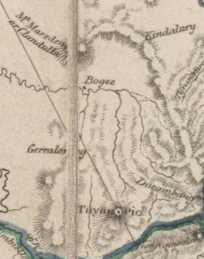 Tayan Pic on Mitchell's map