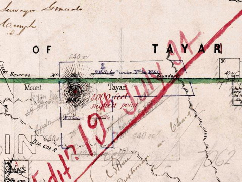 Umbiella Parish map 1884