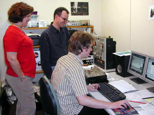 Heidi Johnson with Frank Davey and Nick Thieberger