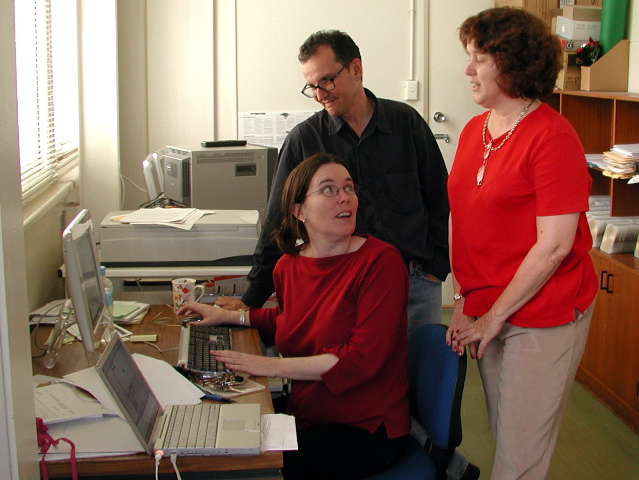 Heidi Johnson with Nick Thieberger and Linda Barwick